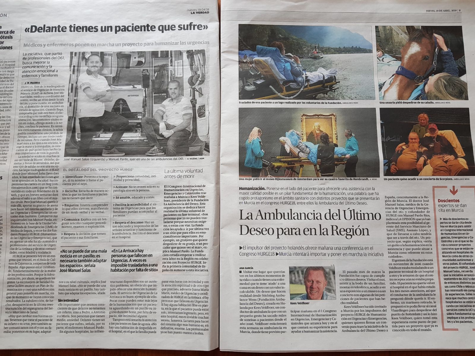 2 Kranten in Spanje april 2018