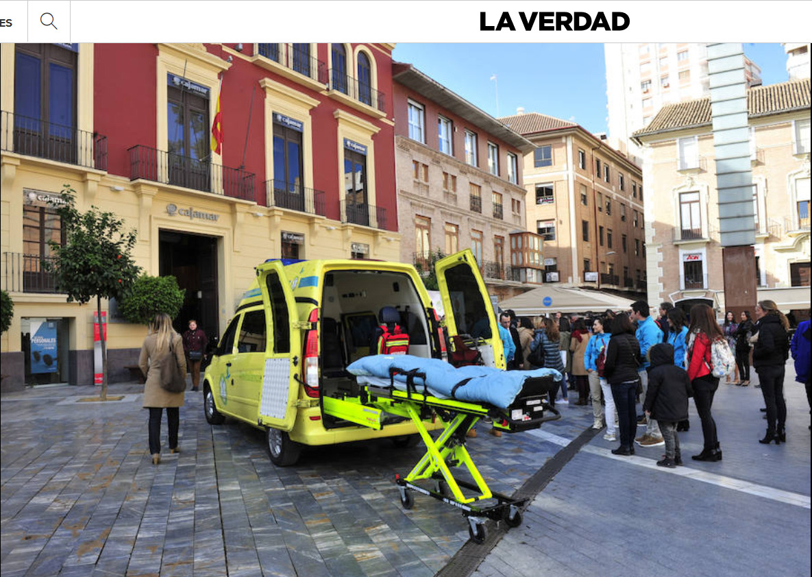  28 januari 2019 - El 'padre' de la Ambulancia del Deseo visita Murcia